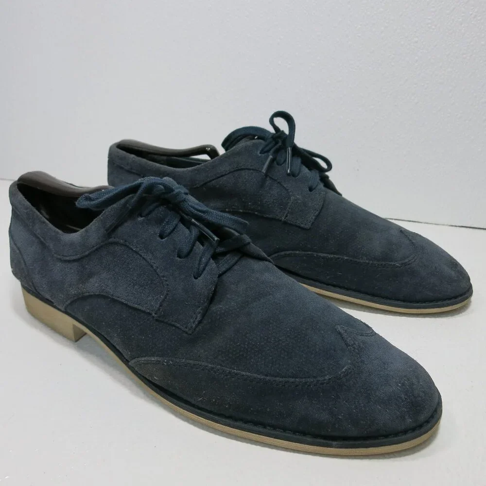 Lacoste Paris Men Suede Leather Casual Oxford Comfortable Footwear Shoes Sz 10.5
